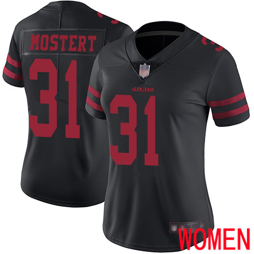 San Francisco 49ers Limited Black Women Raheem Mostert Alternate NFL Jersey #31 Vapor Untouchable
